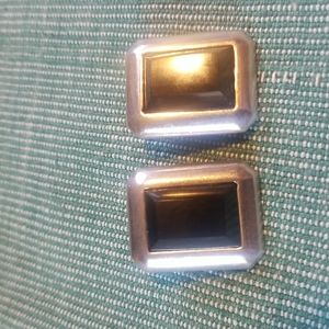 VTG 925/ONYX RECTANGULAR CLIP ONS